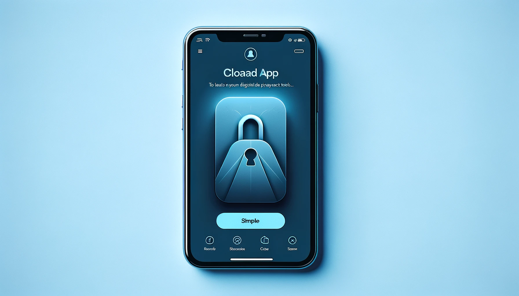 Cloaked app interface showcasing basic privacy features for digital communications.