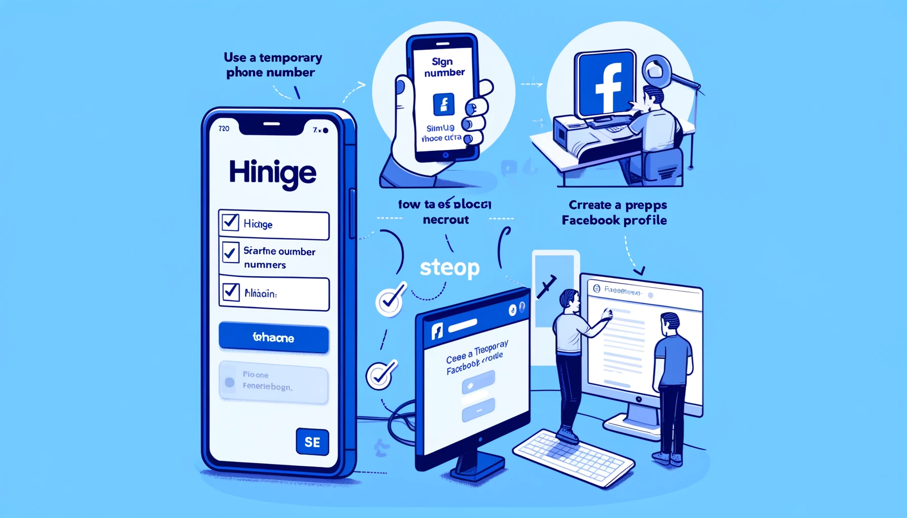 Step-by-step guide to signing up on Hinge without using Facebook, using alternative methods for privacy.