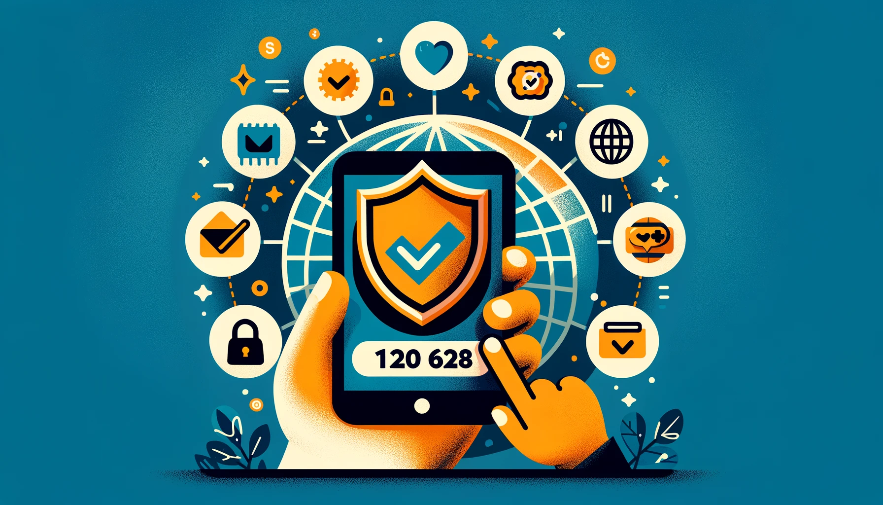 Illustration depicting the advantages of using a disposable Indian phone number, like privacy and accessibility.