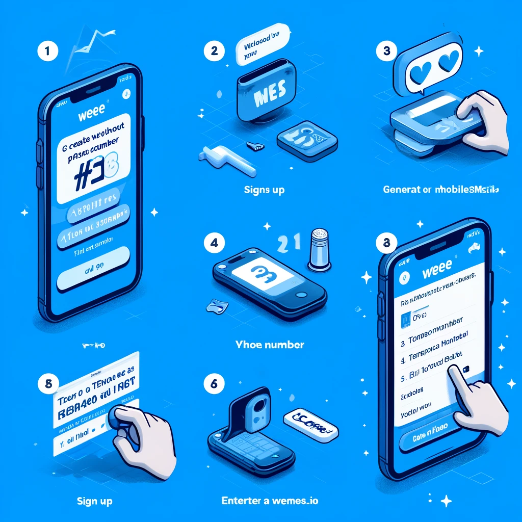 Step-by-step guide on creating a Weee! account without a phone number using MobileSMS.io.