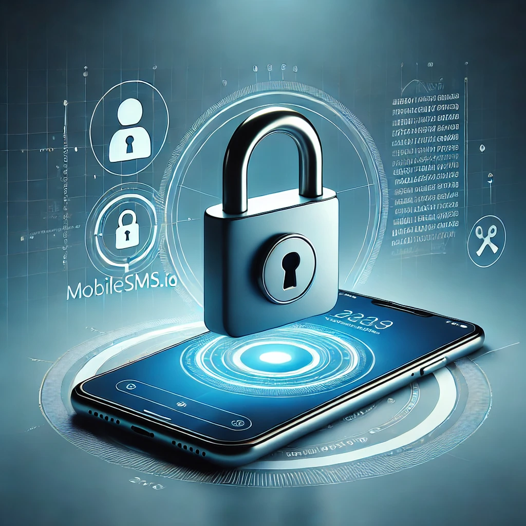 A lock icon over a smartphone screen, symbolizing online privacy.
