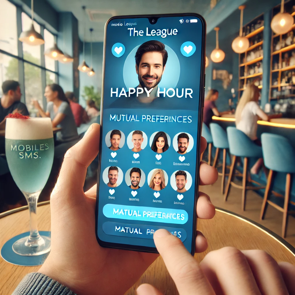 User participating in The League's Happy Hour matching system