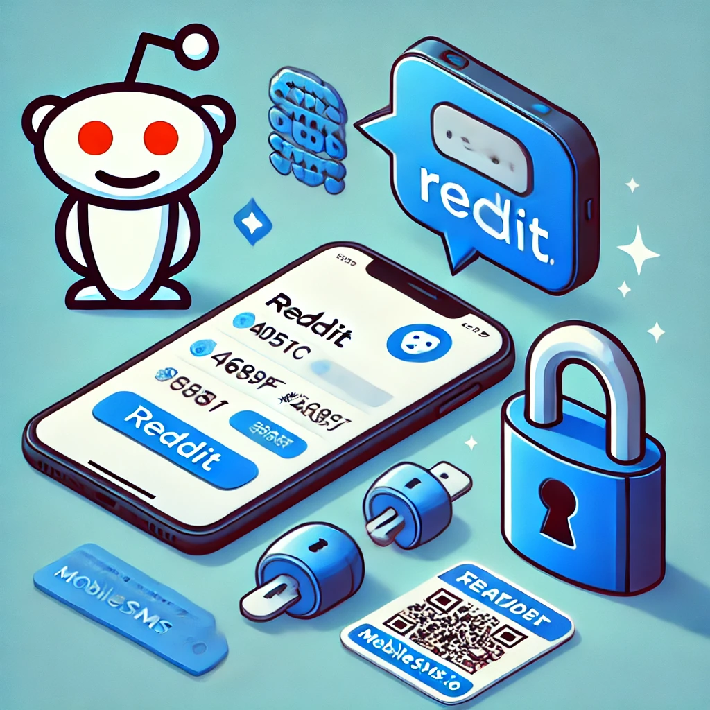 Creating a Reddit account using a disposable phone number for enhanced privacy.