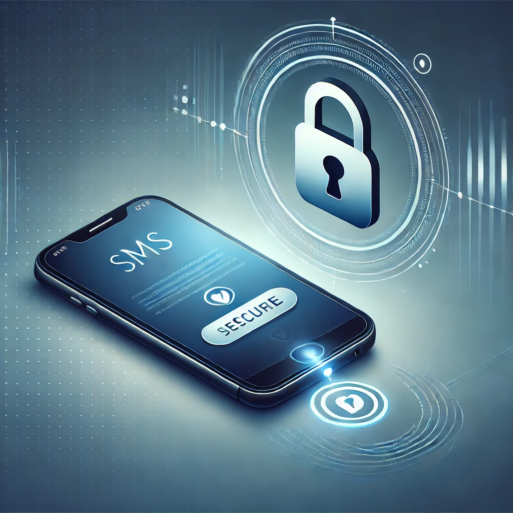 Featured image showing a mobile phone receiving a verification code via SMS, with a secure lock icon symbolizing online security.
