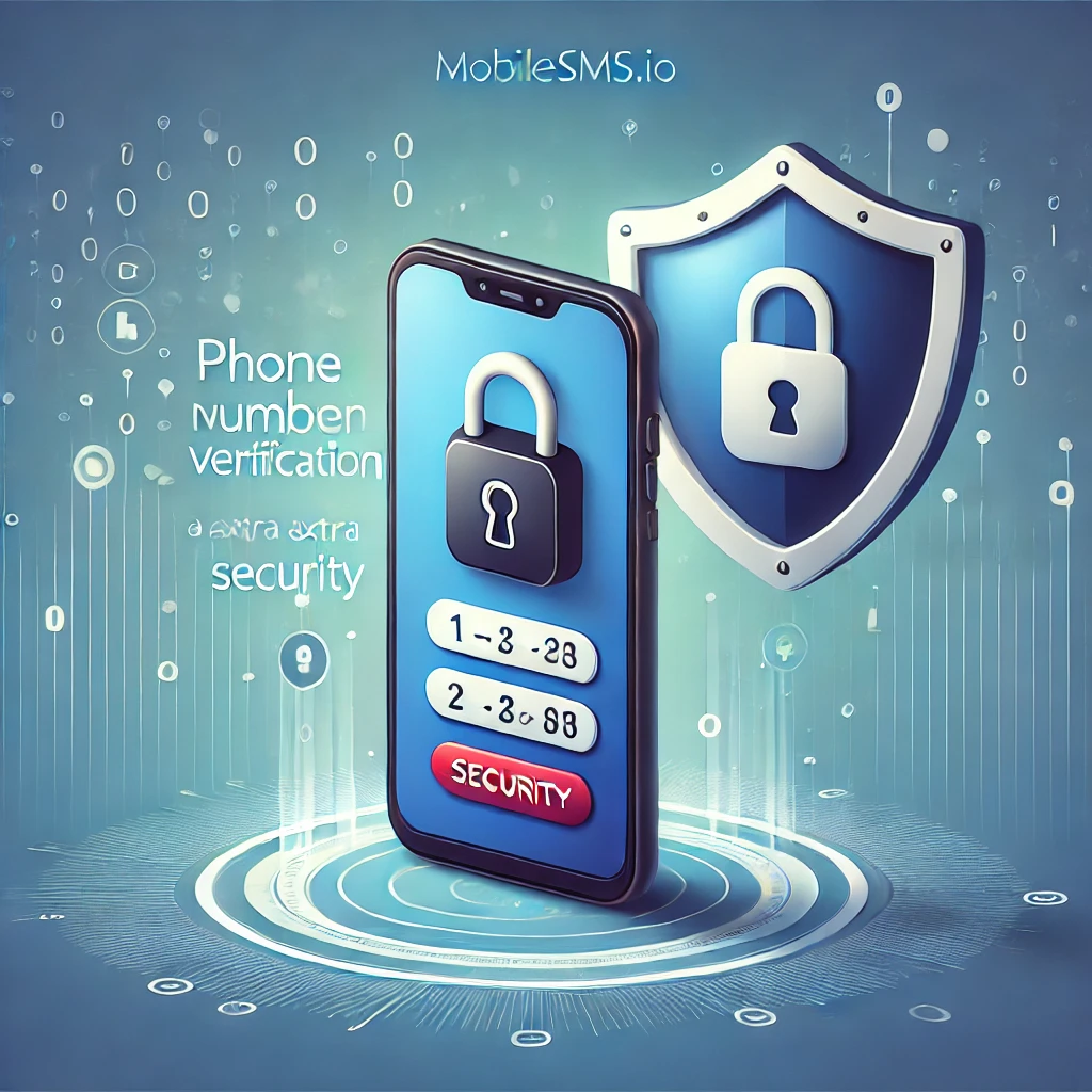 Visual representation of phone number verification adding an extra layer of security.