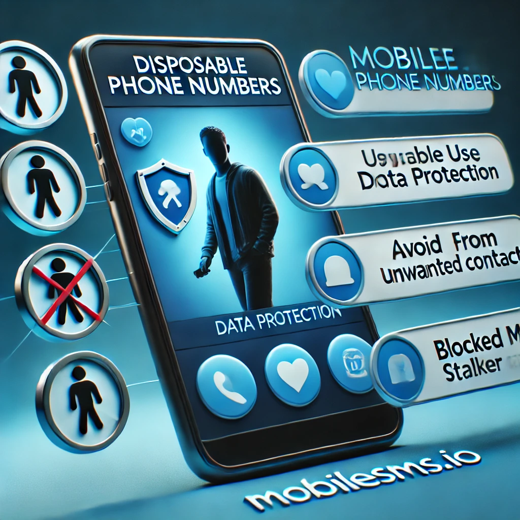 Key benefits of disposable phone numbers, such as preventing stalking and protecting personal data on social media.