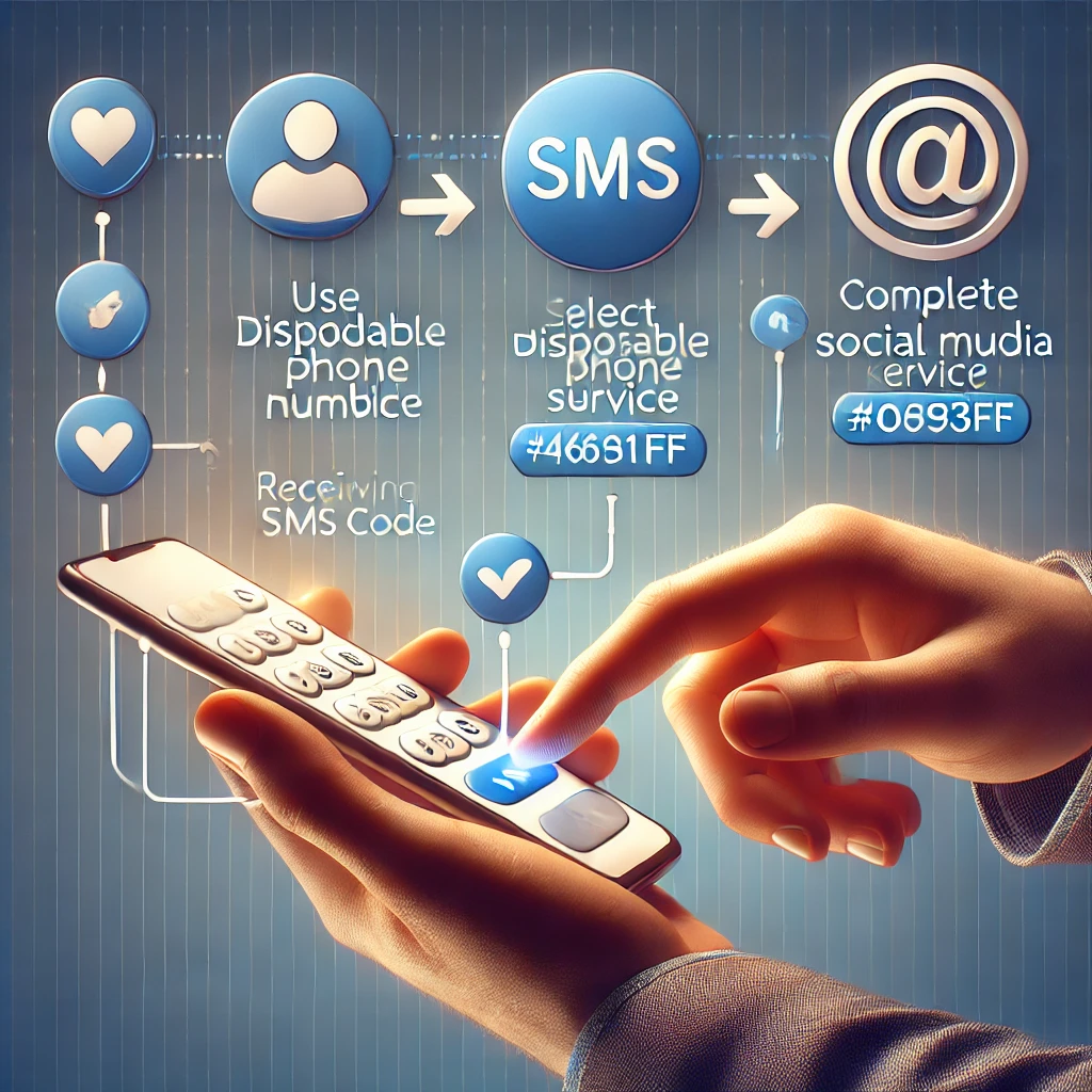 A step-by-step guide to using disposable phone numbers for SMS verification on social media.