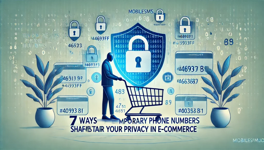 Temporary phone numbers safeguarding privacy in e-commerce transactions.