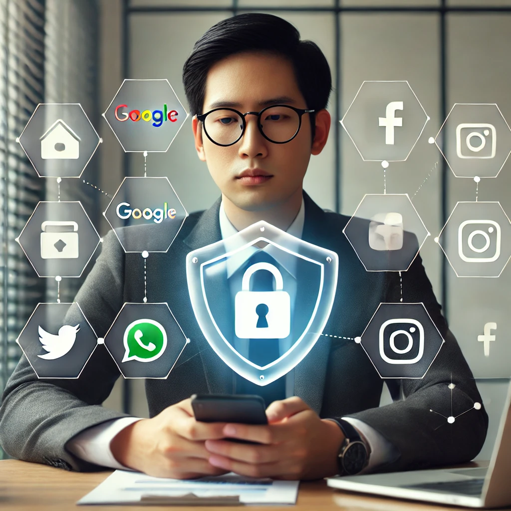 Small business owner using temporary phone numbers for enhanced privacy.