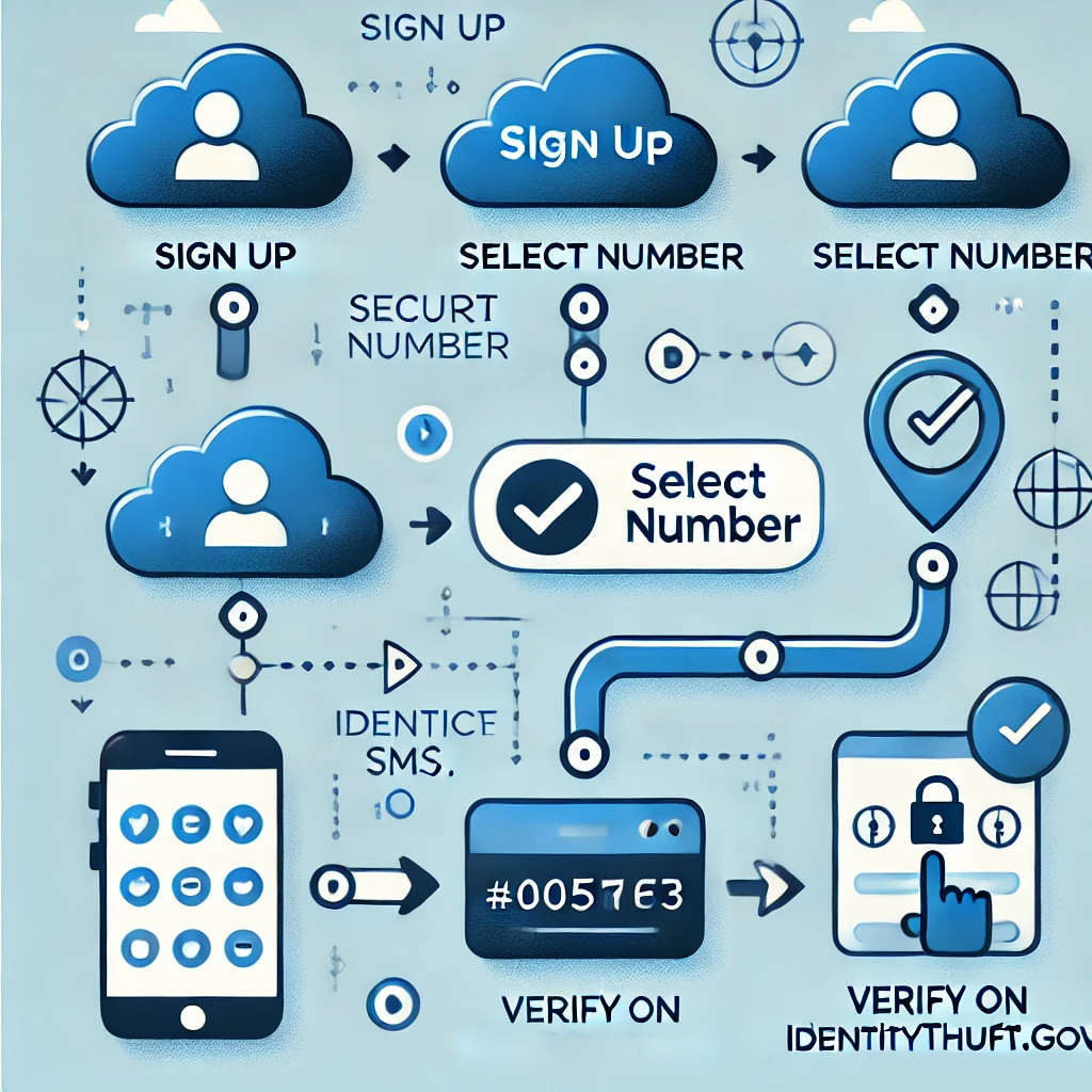 Step-by-step guide to using MobileSMS.io for secure IdentityTheft.gov verification