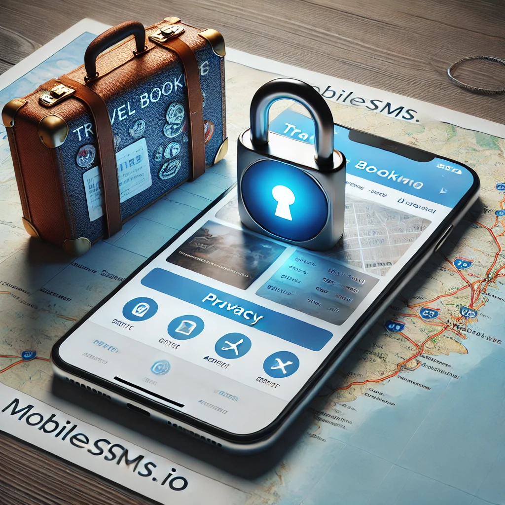 Using temporary numbers for secure travel booking on MobileSMS.io to protect privacy.