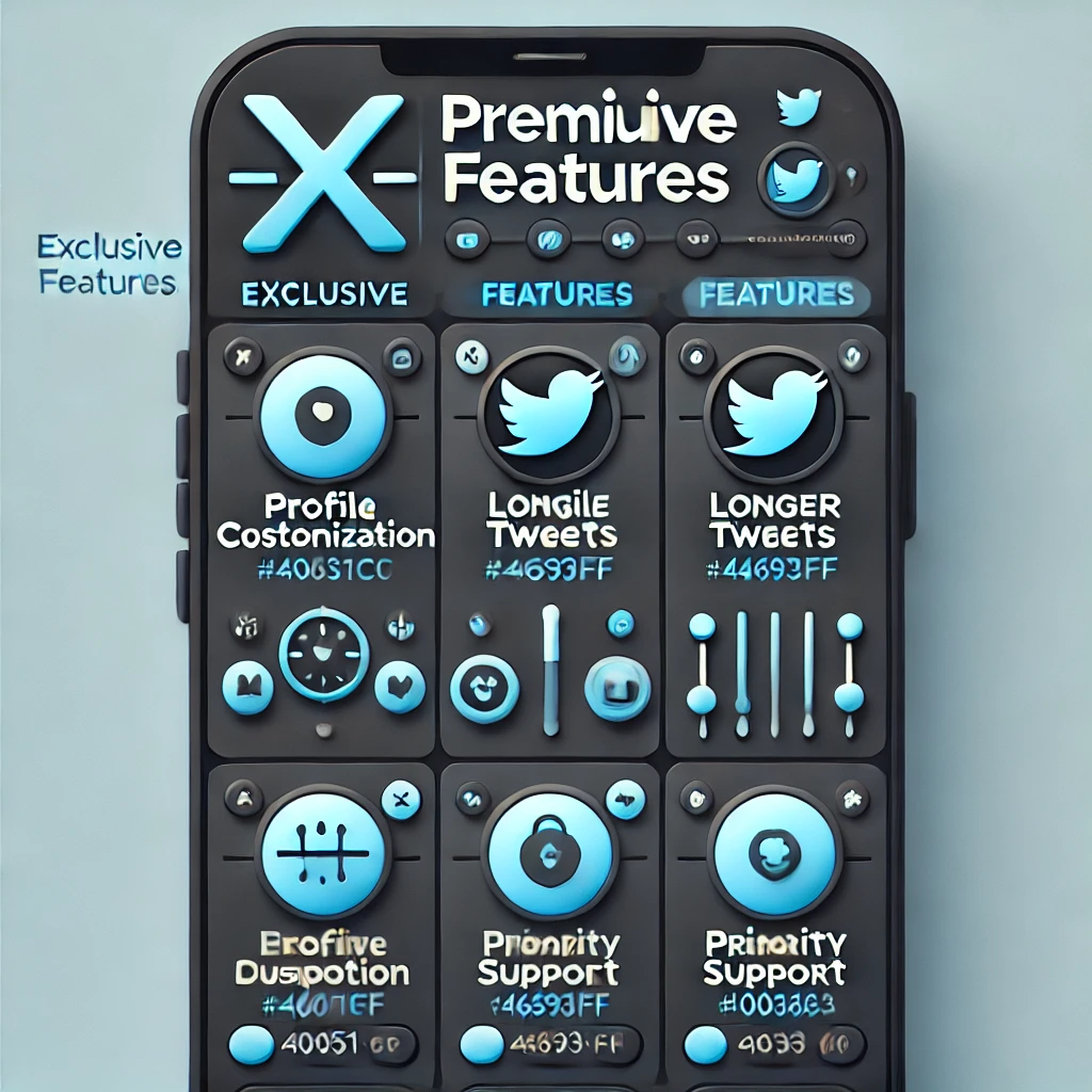 X Premium features include profile customization, longer tweets, and priority support.