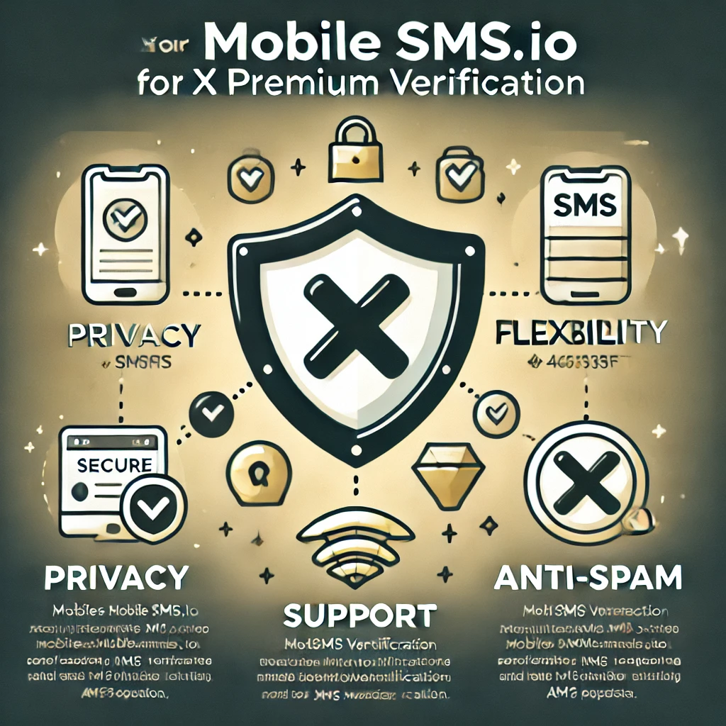 MobileSMS.io provides privacy, flexibility, and anti-spam benefits for X Premium verification