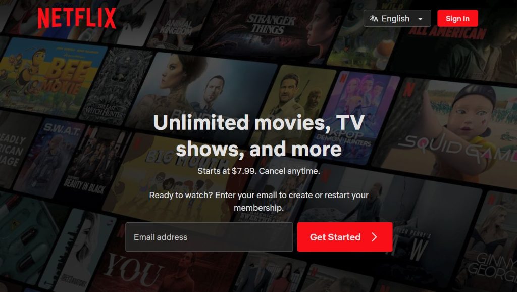 Netflix without phone number