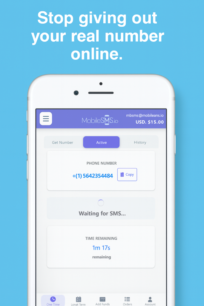 receive sms online codes