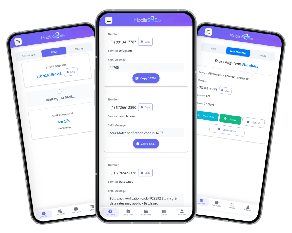 Receive SMS Online with Temporary Phone Numbers