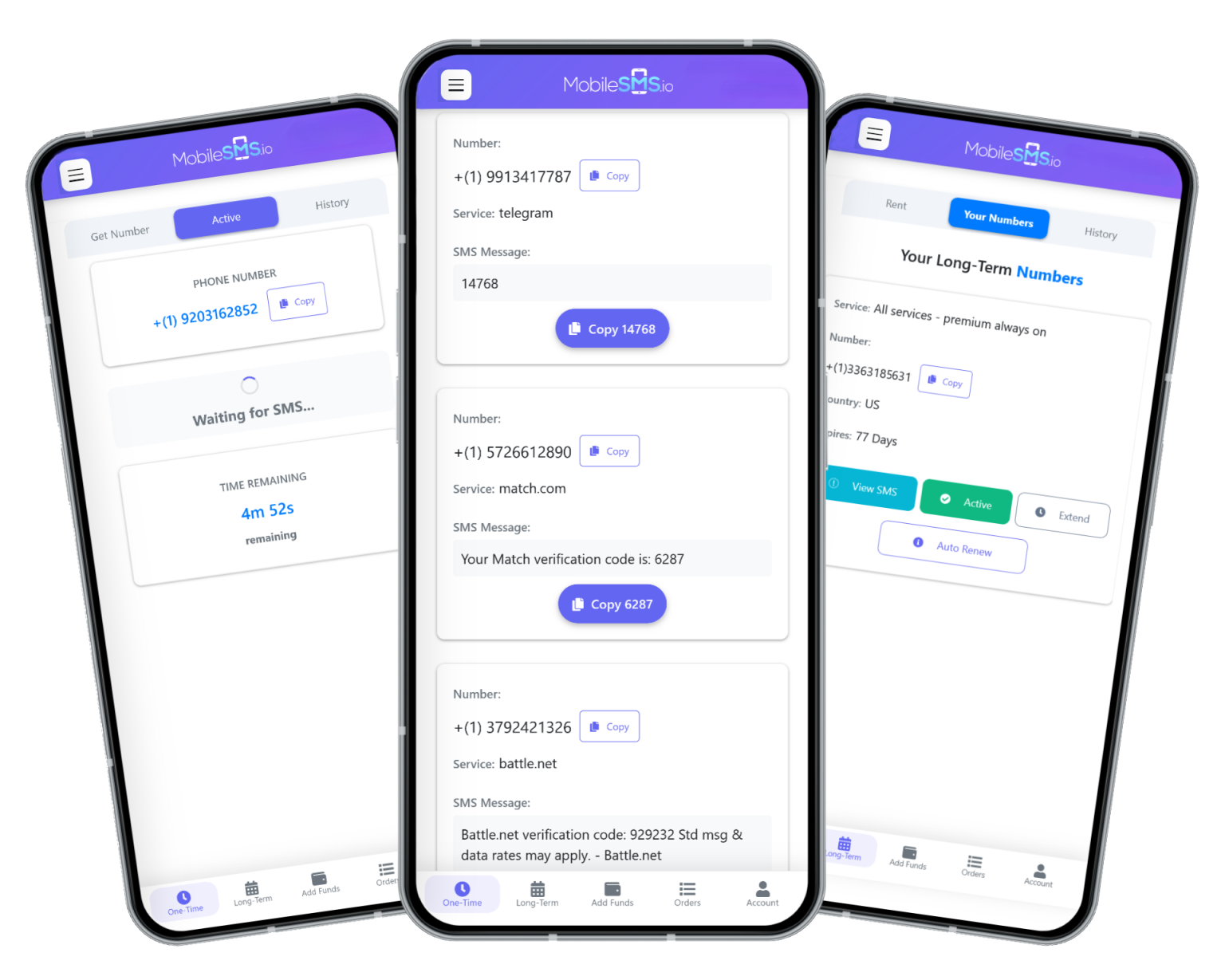 Mobile Phone Numbers to Receive SMS Online | MobileSMS.io