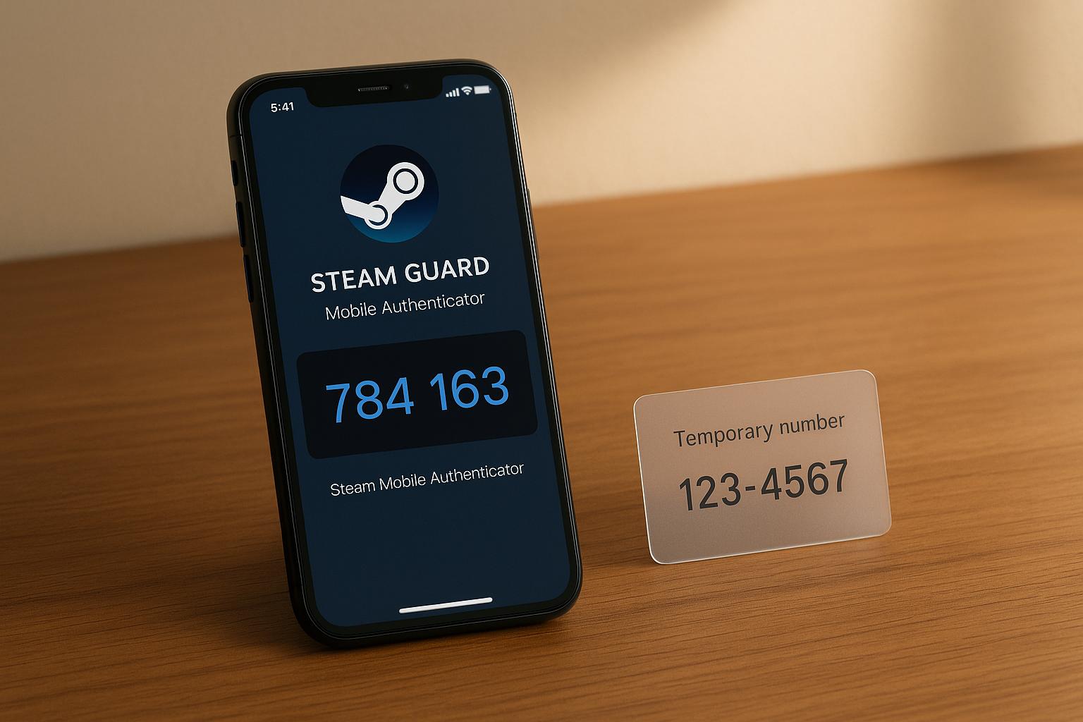 Steam Guard Mobile Authenticator with Temporary Number