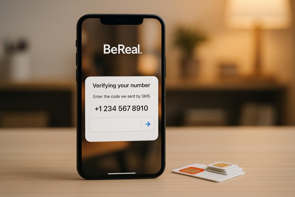 BeReal Authentication with Disposable Number 1 BeReal Authentication with Disposable Number